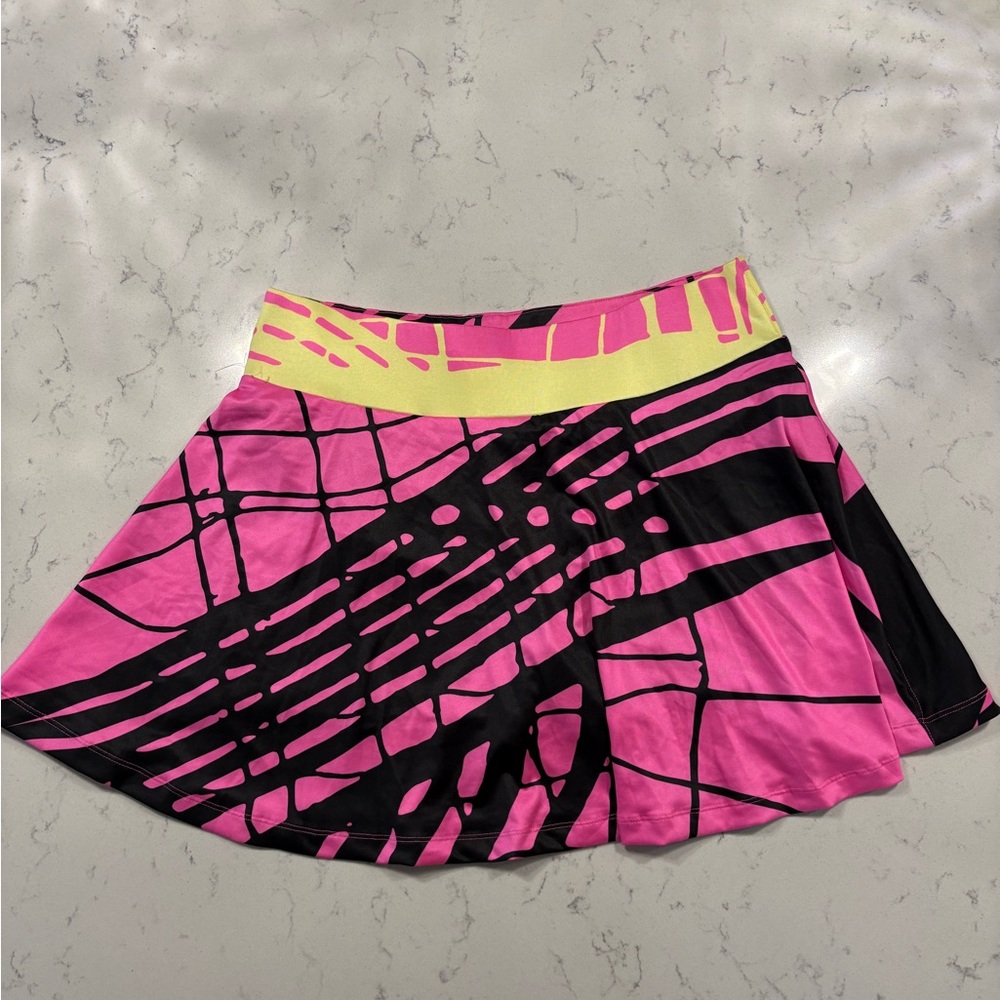 Simplicite Jamie Sadock Skort Size L Golf Tennis Pickleball Stretch Colorful‎